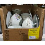 Inka part dinner service made in Bavaria, white gr