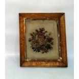 19th century framed needlepoint embroidery within
