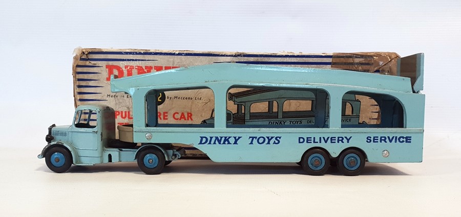 Dinky Toys Pulmore car transporter 982, in blue an