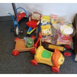 Collection of large plastic and other children's t