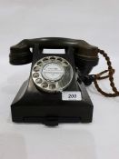 1950's GPO bakelite telephone wired to work