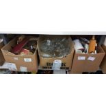 Assorted glassware, ceramics, kitchenware includin