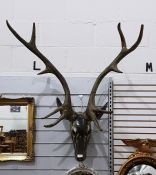 Reproduction model of a stag's head