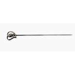 Edwardian silver topped hatpin by Charles Horner,