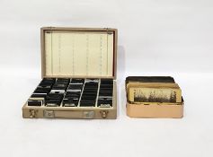 Large collection of glass slides, mainly topograph