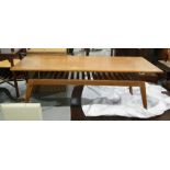 20th century teak coffee table with rectangular to