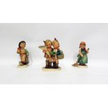 Three Goebel Hummel figures of children