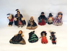 Collection of costume dolls (1 box)