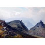 Pair of watercolour drawings Moorland scenes, sign