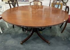 Georgian style circular mahogany dining table to p