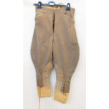 Various vintage gentleman's cord and cotton hunting breeks and a pair of cricket whites (1 box)  Re: