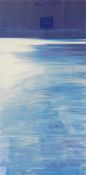 Penelope Starey Limited edition colour print  Modern seascape, 143/175, 61cm x 98cm in silvered