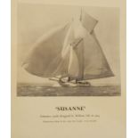 Four Council of Industrial Design photographs depicting racing yachts and photograph of a rustic