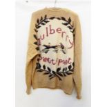 Gentleman's Mulberry  jumper, ' Mulberry  -Point to Point' and two galloping horses with riders,