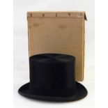 Top hat by F P Baker & Co, Golden Square, London, Naval and Military Outfitters and marked inside