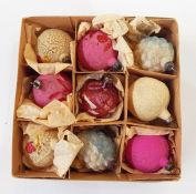 Various boxes of Christmas baubles, 1950's 'Shiny Brite Glass Christmas Tree Ornaments', Max Eckardt