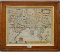 Map after Nicolaus Blancardus "Asia Antiqua cum Finitimis Africae et Europae", 33cm x 41cm (framed)