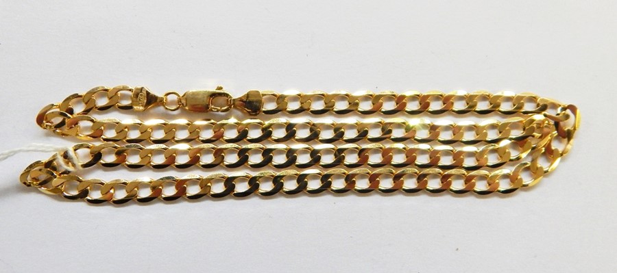 9ct gold chain necklace in Elizabeth Duke box, 15.6g