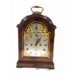 George III mahogany repeater bracket clock by James Drury, London, the eight-day verge movement stri