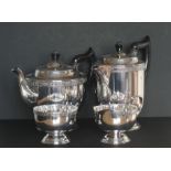 Four piece 20th century silver plated tea service by Viners of Sheffield, to include teapot, hot