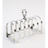 Late 20th century silver six place toast rack, Sheffield 1978, Cooper Bros & Sons, 3.2 troy oz