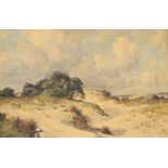 Teun van de Water Oil on canvas  "Zoot Wijk (an inland dessert in the province of Gelderland,