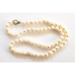 String of modern baroque pearls