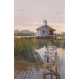 Ron Picou Two limited edition prints Scenes of the Louisana Bayou Lighthouse, 284/2500 dated 1988,