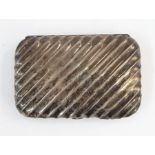 20th century silver cigarette case with a gilt washed interior,