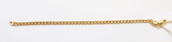 9ct gold chain bracelet, 3g