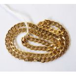 9ct gold chain link necklace, 8.49g