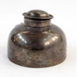 20th century silver and glass inkwell, London, William Comyns, retailed by Littlejohn & Son,