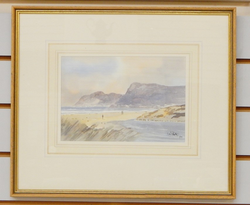 Philip Cloete (1936)  Watercolour drawing  South African beach scene (possibly Cape Town), signed - Bild 2 aus 2