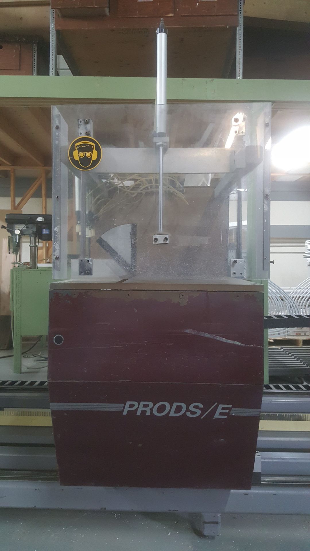 PROTOMACH PRODS/E Automatic Double Head saw for cutting frames , sash and shutters, w/10" conveyor - Image 11 of 14