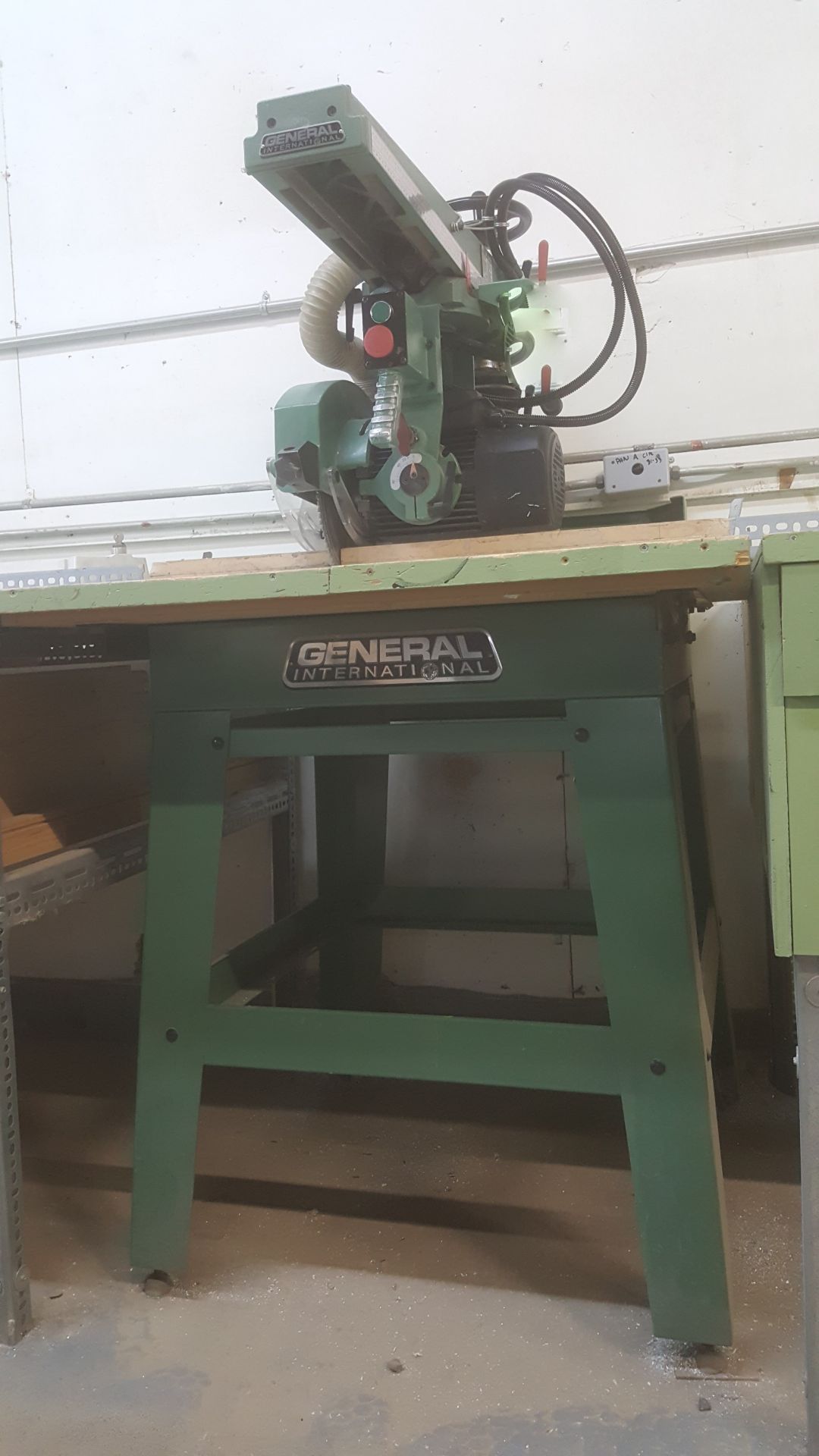 GENERAL INTERNATIONAL 12" radial arm saw w/magnetic switch mod.E309069 - Image 9 of 9