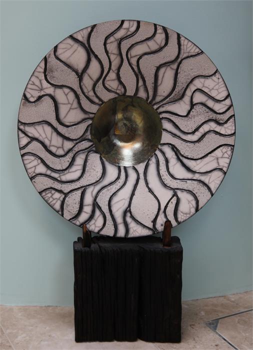 Sculpture, John Scott, Circle Plate, Ceramic