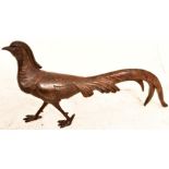 Strutting Pheasant, Bronze Sculpture