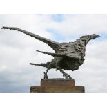 Bronze sculpture, W D Askew, Scrap Bird, Bronze, 2 of 9