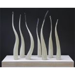 Sculpture - Charlie Macpherson, Sway, Glass on Limestone base, Unique, W 90cm H 72cm D 30cm
