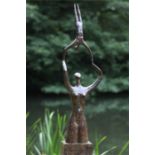 Bronze sculpture, Simon Wyard, Acrobats, Bronze, Signed and Numbered 4 of 9