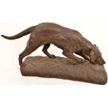 A statue of a "Pointer", Bronze Resin