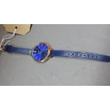 A Ladies Sekonda quartz watch with navy strap