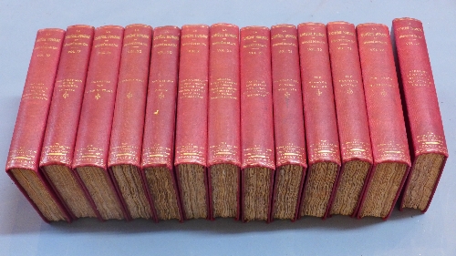 Thirteen volumes of 'La Comedie Humaine' by Downey and Co.