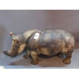 A Ceramic Rhino,