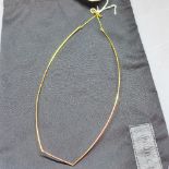 A Noritamy 24ct gold tone plated brass geometric rhombus necklace,