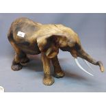 A ceramic elephant,