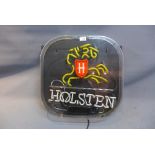 A luminated sign for Holsten Pils