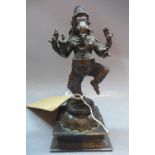 A 20th Century bronze statue of Ganesh. H-17cm