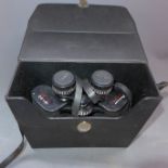 A cased pair of binoculars