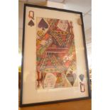 A large contemporary collage for the Queen of spades